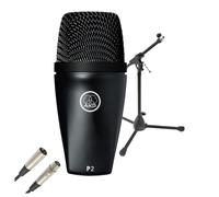 AKG P2 Dynamic Microphone for Bass Instruments With Stand & Cable