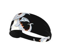 AKGFFDS A little milk dragon who steals milk Printing Elastic Exercise Headband Sports Head Tie for Men and Women, Soft, Quick-Dry