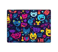 AKGFFDS Anti-slip floor mat carpet 63x48in happily Printing good water absorption suitable for kitchen, bathroom and living room