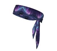 AKGFFDS Aurora falls snow Printing Sports Head Tie Headband for Men and Women, Soft & Breathable Moisture Wicking Athletic