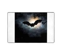 AKGFFDS Bat flying solo Printing Flannel Fabric Carpet 60x39in Floor Mat for Living Room, Office, Coffee Table, Bed, Balcony