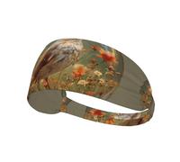 AKGFFDS Birds in Bubbles Printing Elastic Exercise Headband Sports Head Tie for Men and Women, Soft, Quick-Dry