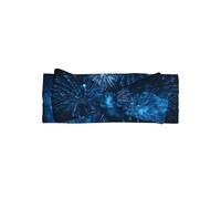 AKGFFDS Blue fireworks in the night sky Printing Baby Bow Headband - Soft, Skin-Friendly, and Stretchy Polyester Headband for Infants 0-6 Months