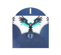 AKGFFDS Blue Holiday greeting check blank card and pearl beautiful blank note block Circuit Hawk Emblem Printing