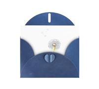 AKGFFDS Blue Holiday greeting check blank card and pearl beautiful blank note block Dandelion's Hope Printing