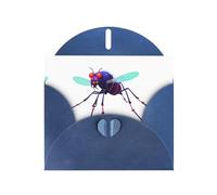 AKGFFDS Blue Holiday greeting check blank card and pearl beautiful blank note block Data Mosquito Virus Printing