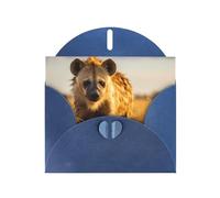 AKGFFDS Blue Holiday greeting check blank card and pearl beautiful blank note block Lonely Hyena Printing