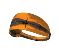 AKGFFDS Broken gold on the lake Printing Elastic Exercise Headband Sports Head Tie for Men and Women, Soft, Quick-Dry