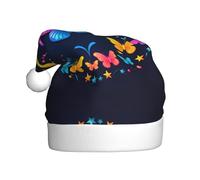 AKGFFDS Butterflies form a circle Printing Christmas Hat for Adult material is soft and lightweight