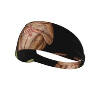 AKGFFDS Clever Tarsier Printing Elastic Exercise Headband Sports Head Tie for Men and Women, Soft, Quick-Dry