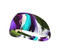 AKGFFDS Colorful cow's head Printing Elastic Exercise Headband Sports Head Tie for Men and Women, Soft, Quick-Dry