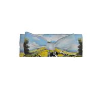 AKGFFDS Cows on the ranch Printing Baby Bow Headband - Soft, Skin-Friendly, and Stretchy Polyester Headband for Infants 0-6 Months