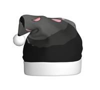 AKGFFDS Cute black coal balls Printing Christmas Hat for Adult material is soft and lightweight
