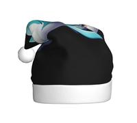 AKGFFDS Cyber Shark Byte Printing Christmas Hat for Adult material is soft and lightweight
