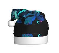 AKGFFDS Cyber Tiger Circuit Printing Christmas Hat for Adult material is soft and lightweight