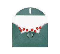 AKGFFDS Dark Green Holiday greeting check blank card and pearl beautiful blank note block Celebrating the Spring Festival Printing