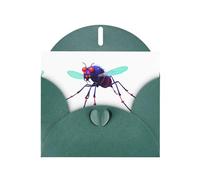AKGFFDS Dark Green Holiday greeting check blank card and pearl beautiful blank note block Data Mosquito Virus Printing