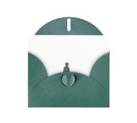 AKGFFDS Dark Green Holiday greeting check blank card and pearl beautiful blank note block It only has you in its eyes Printing