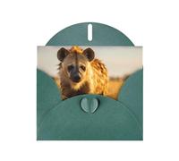 AKGFFDS Dark Green Holiday greeting check blank card and pearl beautiful blank note block Lonely Hyena Printing
