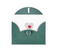 AKGFFDS Dark Green Holiday greeting check blank card and pearl beautiful blank note block Love in the bubble Printing