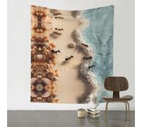 AKGFFDS Decoration Tapestry 60x51in Ants on the Beach Printing Soft, Durable, Skin Friendly, Lightweight Wall Hanging for Indoor & Outdoor Use