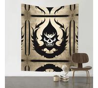 AKGFFDS Decoration Tapestry 60x51in Devil Satan Printing Soft, Durable, Skin Friendly, Lightweight Wall Hanging for Indoor & Outdoor Use
