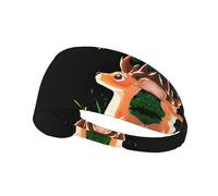 AKGFFDS Deer looking into the distance Printing Elastic Exercise Headband Sports Head Tie for Men and Women, Soft, Quick-Dry
