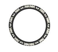 AKGFFDS Devil's Flower Printing Steering Wheel Cover for Women and Men Durable, Non-Slip, Elastic, Easy to Install, for Sedans, SUVs, ATVs, Trucks