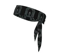 AKGFFDS Devil's Grave Printing Sports Head Tie Headband for Men and Women, Soft & Breathable Moisture Wicking Athletic