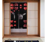 AKGFFDS Door curtain 34x56in Love is floating Printing good drape light-blocking and dust-proof suitable for offices and restaurants