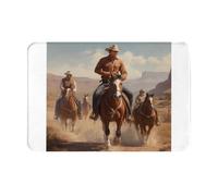 AKGFFDS Doormat floor mat 16x24in Desert Horseback Riders Printing water-absorbent Anti-slip, for front doors, entrances, and bathrooms