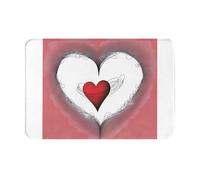 AKGFFDS Doormat floor mat 16x24in Have a loving heart Printing water-absorbent Anti-slip, for front doors, entrances, and bathrooms