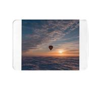 AKGFFDS Doormat floor mat 16x24in Hot air balloon at sunrise Printing water-absorbent Anti-slip, for front doors, entrances, and bathrooms