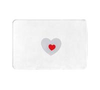 AKGFFDS Doormat floor mat 16x24in Love in the bubble Printing water-absorbent Anti-slip, for front doors, entrances, and bathrooms