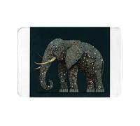 AKGFFDS Doormat floor mat 16x24in Spotted elephant Printing water-absorbent Anti-slip, for front doors, entrances, and bathrooms
