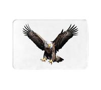AKGFFDS Doormat floor mat 16x24in The eagle flying high Printing water-absorbent Anti-slip, for front doors, entrances, and bathrooms