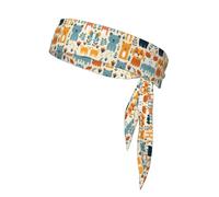 AKGFFDS drawing of animals Printing Sports Head Tie Headband for Men and Women, Soft & Breathable Moisture Wicking Athletic