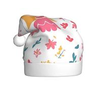 AKGFFDS Fairy tales in cartoons Printing Christmas Hat for Adult material is soft and lightweight