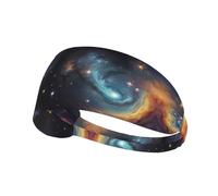 AKGFFDS Fantasy starry sky symbol Printing Elastic Exercise Headband Sports Head Tie for Men and Women, Soft, Quick-Dry