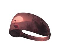 AKGFFDS Flamingos in the Morning Printing Elastic Exercise Headband Sports Head Tie for Men and Women, Soft, Quick-Dry