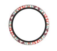 AKGFFDS Graffiti Bio Printing Steering Wheel Cover for Women and Men Durable, Non-Slip, Elastic, Easy to Install, for Sedans, SUVs, ATVs, Trucks
