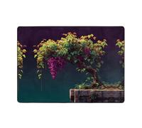 AKGFFDS Grape vines on the cliff Printing Carpet 80x58 in Area Rug for Living Room, Office, Coffee Table, Bed, Balcony - Soft, Fluffy, Water Absorbent, Durable
