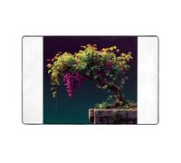 AKGFFDS Grape vines on the cliff Printing Flannel Fabric Carpet 60x39in Floor Mat for Living Room, Office, Coffee Table, Bed, Balcony