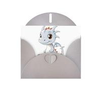 AKGFFDS Gray Holiday greeting check blank card and pearl beautiful blank note block A little milk dragon who steals milk Printing