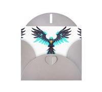 AKGFFDS Gray Holiday greeting check blank card and pearl beautiful blank note block Circuit Hawk Emblem Printing