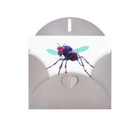AKGFFDS Gray Holiday greeting check blank card and pearl beautiful blank note block Data Mosquito Virus Printing
