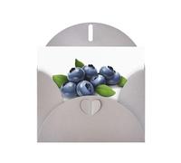 AKGFFDS Gray Holiday greeting check blank card and pearl beautiful blank note block Full blueberries Printing