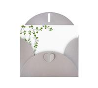 AKGFFDS Gray Holiday greeting check blank card and pearl beautiful blank note block Jasmine hanging basket Printing