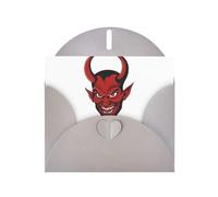 AKGFFDS Gray Holiday greeting check blank card and pearl beautiful blank note block The devil horn Printing