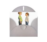 AKGFFDS Gray Holiday greeting check blank card and pearl beautiful blank note block Turn around and meet you Printing